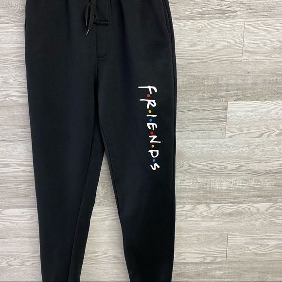 NWOT Friend black Cotton Sweatpants Joggers - Picture 2 of 8